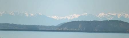 View of Olympics to the Southwest